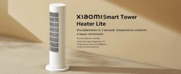 Xiaomi Mi Heater Tower Lite Blanco EU BHR6101EU – Potencia 2000W, 4 Modos de Funcionamiento, Ventilación 70°, Blanco (Versión ES + 3 Años de Garantía)