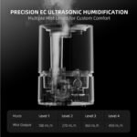 Spider Farmer Nuevo Humidificador 450 ml/h para Plantas Grow Shop Dormitorio GGS Humidificador Ultrasónico Inteligente con Higrómetro Interior Negro Pequeño 5L Relleno Superior