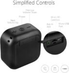 Mifa A1 Mini Portátil Bluetooth 4.2 Impermeable IP56 y Tecnología True Wireless Stereo & DSP, Antipolvo con 15 Horas Continuas y Tarjeta MicroSD, Micrófono Incorporado, Negro