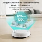 LEFANT M210 Robot Aspirador, 2200Pa, 120min, Suelos Duros, Modo Silencioso, Limpieza Zig-Zag, Sensor Anticolisión 6D, WiFi/Alexa/App, Carga Automática, para Pelo de Mascotas