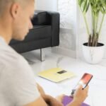 Cecotec Báscula de Baño Surface Precision 10400 Smart Healthy Vision Amarillo, Medición de Bioimpedancia, App, 15 Parámetros