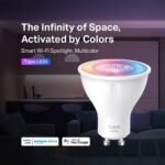 Tapo L630 GU10 (paquete de 2) – Bombilla LED inteligente Wi-Fi, RGBW multicolor, 16 millones de colores, compatible con Amazon Alexa, 350 lúmenes, 3,7 W, ahorro de energía, paquete de 2