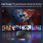 Google TV Box – 4K HDR10+ UHD Smart TV Box, Dolby Audio, Doble certificación para Google y Netflix, 2GB+16GB, Screen Mirroring, Streaming Media Player, Google Assistant WiFi 2.4G+5G, BT5.0