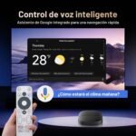 Google TV Box – 4K HDR10+ UHD Smart TV Box, Dolby Audio, Doble certificación para Google y Netflix, 2GB+16GB, Screen Mirroring, Streaming Media Player, Google Assistant WiFi 2.4G+5G, BT5.0