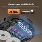 roborock Qrevo Master Set Robot Aspirador 10000 Pa, Cepillo DuoRoller, FlexiArm Design™, HyperForce®, Base Multifunción 3.0, Agua Caliente hasta 60°C, Más 2 Paños de Limpieza, Negro