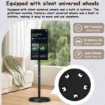 TV Portátil Inteligente FHD de 21,5 Pulgadas con Android 14, Pantalla Móvil Táctil con Rotación Total, Mando a Distancia y Batería Incorporada de 6000 mAh. Blanco-6+128G