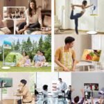 TV Portátil Inteligente FHD de 21,5 Pulgadas con Android 14, Pantalla Móvil Táctil con Rotación Total, Mando a Distancia y Batería Incorporada de 6000 mAh. Blanco-6+128G