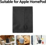 Geekria Funda de licra para altavoz inteligente Apple HomePod 2/1, cubierta antipolvo, funda de repuesto para altavoz Bluetooth (negro)