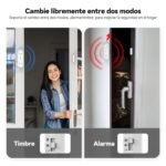 TechRise Sensor de alarma de puerta, alarma inalámbrica de 3 configuraciones de volumen con timbre para instalación rápida para hogar/hotel/apartamento/garaje (3 piezas)