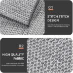 Paños de alambre multiusos para lavar platos, húmedo y seco, paquete de 10 paños de alambre grueso, doble capa, reutilizable, fuerte paño de limpieza de microfibra, trapo para el polvo