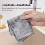 Paños de alambre multiusos para lavar platos, húmedo y seco, paquete de 10 paños de alambre grueso, doble capa, reutilizable, fuerte paño de limpieza de microfibra, trapo para el polvo