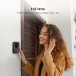 PGST Timbre de Video inalámbrico con Pantalla IPS de 4.3″ Timbre inalámbrico con cámara 1080P para intercomunicador de comunicación Dual Familiar No Requiere WiFi