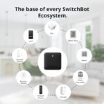 SwitchBot – Hub Mini | Control inteligente | Enlace a Wi-Fi | Compatible con Alexa, Google Home, Siri, IFTTT | Controles: Luz, TV, Aire Acondicionado, Robot Aspirador, etc (Negro)