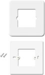 Placas de Caja 503, Placas de Termostato Compatibles con Termostato WiFi Tado Sonoff, Adaptador de Caja Placa 503 a 502 y Tornillos 12cm × 12cm (1)