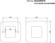 Placas de Caja 503, Placas de Termostato Compatibles con Termostato WiFi Tado Sonoff, Adaptador de Caja Placa 503 a 502 y Tornillos 12cm × 12cm (1)
