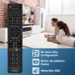 Mando a distancia universal para TV/DVD/BLU-Ray/Streaming/reproductores de audio, mando a distancia universal para Samsung LG Philips Sony TV