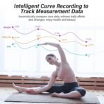 Báscula de grasa corporal Báscula de baño digital Báscula de peso corporal con pantalla grande, báscula inteligente Bluetooth con 22 medidas