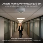 LUCECO LGIP20CSW-01 – Detector de Presencia pir Blanco para Montaje en Superficie en Techo – 360º – pir/Lux – Blanco