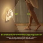 AUVON Nubes Luz Nocturna Infantil con Sensor de Movimiento, Pack de 2 Luz LED Cálida con 1-50 Lúmenes, Brillo Ajustable para Bebés, Dormitorios Infantiles, Baños, Cocinas, Escaleras