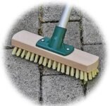 Estropajo de madera con hilo, cepillo para fregar suelos, cerdas gruesas, limpieza interior y exterior, cubierta de azulejos, jardín, baño, cocina, fregado sin mango