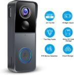 (Actualizado) Timbre con video Timbre con cámara inalámbrica 1080P, IP66, soporte para tarjeta SD y almacenamiento en la nube