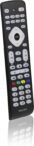 Philips SRP2018/10 – Mando a Distancia Universal TV, Controlador 8 en 1, Botón Inteligente, Códigos IR hasta 8000 Códigos, Configuración Sencilla, Negro
