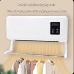 Calentadores eléctricos de pared para interiores de 1500 W con toallero y ventilador de aire caliente con temporizador remoto para dormitorio, baño y oficina.