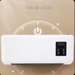 Calentadores eléctricos de pared para interiores de 1500 W con toallero y ventilador de aire caliente con temporizador remoto para dormitorio, baño y oficina.