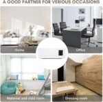 Calentadores eléctricos de pared para interiores de 1500 W con toallero y ventilador de aire caliente con temporizador remoto para dormitorio, baño y oficina.