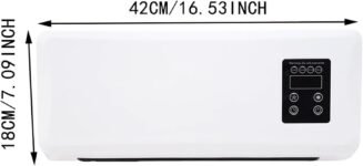 Calentadores eléctricos de pared para interiores de 1500 W con toallero y ventilador de aire caliente con temporizador remoto para dormitorio, baño y oficina.