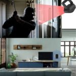 Aktivstar Sensor de Movimiento con Alarma Sonora para Entradas/Sensor de Movimiento para Hogar y Negocio, Timbre Inalámbrico, Alarma de Seguridad, Detector de Presencia Portátil, Negro