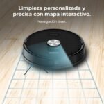 Cecotec Robot Aspirador y Fregadora Conga M70, Navegación Láser, Presión de Succión 20000Pa, Batería 4500 mAh, Cepillo de Silicona Especial para Mascotas, Cobertura hasta 180 m²