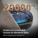 Cecotec Robot Aspirador y Fregadora Conga M70, Navegación Láser, Presión de Succión 20000Pa, Batería 4500 mAh, Cepillo de Silicona Especial para Mascotas, Cobertura hasta 180 m²