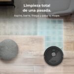 Cecotec Robot Aspirador y Fregadora Conga M70, Navegación Láser, Presión de Succión 20000Pa, Batería 4500 mAh, Cepillo de Silicona Especial para Mascotas, Cobertura hasta 180 m²