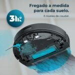 Cecotec Robot Aspirador y Fregadora Conga M70, Navegación Láser, Presión de Succión 20000Pa, Batería 4500 mAh, Cepillo de Silicona Especial para Mascotas, Cobertura hasta 180 m²