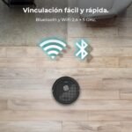 Cecotec Robot Aspirador y Fregadora Conga M70, Navegación Láser, Presión de Succión 20000Pa, Batería 4500 mAh, Cepillo de Silicona Especial para Mascotas, Cobertura hasta 180 m²