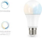 Garza ® Smarthome Bombillas LED Smart Standard E27 Wifi, Luz Blanca Neutra Regulable con Cambio de Regulación, Programable, Compatible con Amazon Alexa y Google Home, F