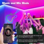 PSTAR Tiras LED Neón 5 Metros, Tira LED IP67 Impermeable para Exteriores con Control Remoto Aplicación Bluetooth para Habitación, Fiesta, Jardín