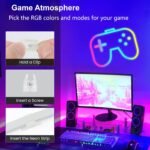 PSTAR Tiras LED Neón 5 Metros, Tira LED IP67 Impermeable para Exteriores con Control Remoto Aplicación Bluetooth para Habitación, Fiesta, Jardín