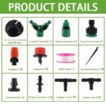 Sistema de Riego Automático, 149 Piezas, Kit de Riego por Goteo 15M+15M, Huerto de Riego por Goteo, Adecuado para Prados, Jardines, Huertos Sistema de Riego Automático para Césped