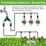 Sistema de Riego Automático, 149 Piezas, Kit de Riego por Goteo 15M+15M, Huerto de Riego por Goteo, Adecuado para Prados, Jardines, Huertos Sistema de Riego Automático para Césped