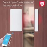 Tuya WiFi inteligente Sensor de puerta ventana detectores abiertos/cerrados aplicación Wi-Fi notificación alerta soporte Alexa Google Home