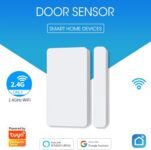 Tuya WiFi inteligente Sensor de puerta ventana detectores abiertos/cerrados aplicación Wi-Fi notificación alerta soporte Alexa Google Home