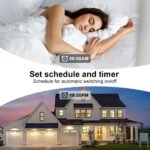 AXFEE Interruptor Inteligente WiFi, Interruptor WiFi Inteligente DIY de 2 Vías, Interruptor WiFi Inteligente Programable de 2,4 GHz, Compatible con Alexa y Google Home, 10A 2400W