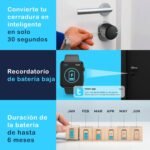 Cerradura de puerta inteligente tedee GO2 Retrofit, cerradura digital con bloqueo automático y aplicación, cerradura inteligente de seguridad acceso sin llave