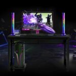 Luz LED de ambiente musical con luz de ritmo, activada por voz, luz de control de sonido, lámpara LED RGB, luz de control de sonido creativo (C)