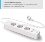 Tapo P300 Regleta Inteligente Wi-Fi con 3 Tomas y 3 USB, Carga Rápida 18W, Compatible con Alexa y Google Home, Regleta Alexa Programable con Función de Temporizador