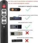 Control remoto de aprendizaje 6 botones Botones grandes Personas mayores Ancianos Control remoto de TV programable universal Compatible con dispositivos IR TV STB DVD HiFi (2 piezas)