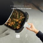MasterPRO BY CARLO CRACCO – Freidora de aire 1500W 5L – 12 Programas – Control táctil LED – Control App – Recubrimiento Antiadherente – Blanco
