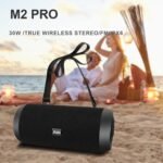 Altavoz Bluetooth Portátil 30W, M2 Pro Enhanced Edition, Sonido Estéreo 360°, 30 Horas de Reproducción, Resistente al Agua IPX6, con Powerbank, con Micrófono, FM/TF/AUX/USB